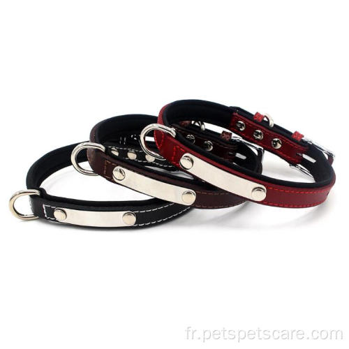 Collier de chien en cuir pour colliers de chiens Sac OPP